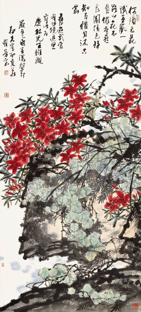 山花 180x68 纸本墨笔 郭石夫